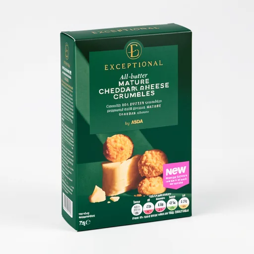 ASDA Extra Special Exceptional by  All-Butter Mature Cheddar Cheese Crumbles 75g
