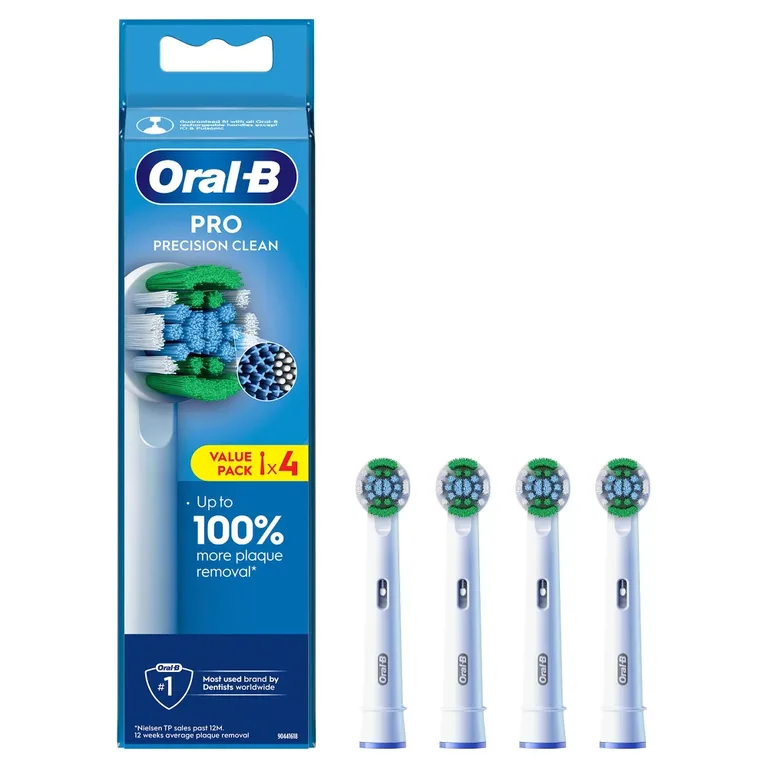 Oral-B Pro Precision Clean Toothbrush Heads, 4 Counts