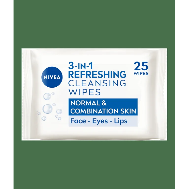Nivea Refreshing 3-in-1 Cleansing Face Wipes