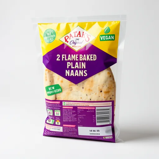 Patak's Plain Naan Breads x2