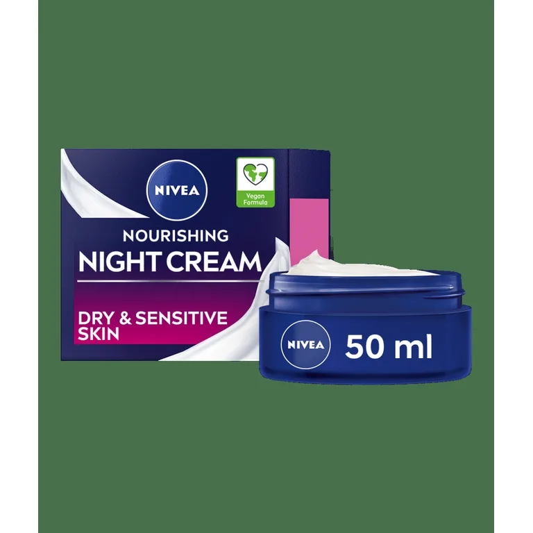 Nivea Caring Night Face Cream with Hyaluronic Acid 50ml