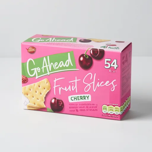 Go Ahead Go Ahead Cherry Crispy Fruit Slices Snack Bars Multipack 4 x 43.6g, 174.4g