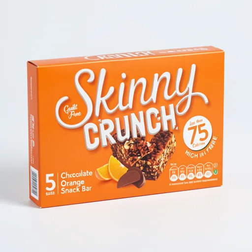 Skinny Crunch Light Orange Bars 5 x 20g