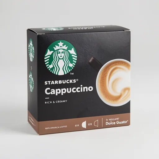 Starbucks ® Cappuccino By Nescafé Dolce Gusto, Coffee Pods x12 (6 Servings)