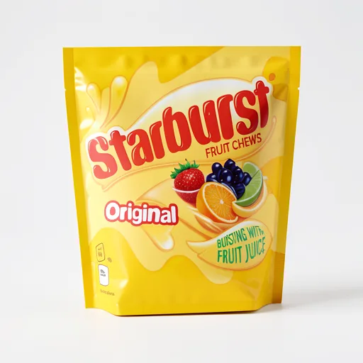 Starburst Vegan Chewy Sweets Fruit Flavoured Pouch Bag 138g