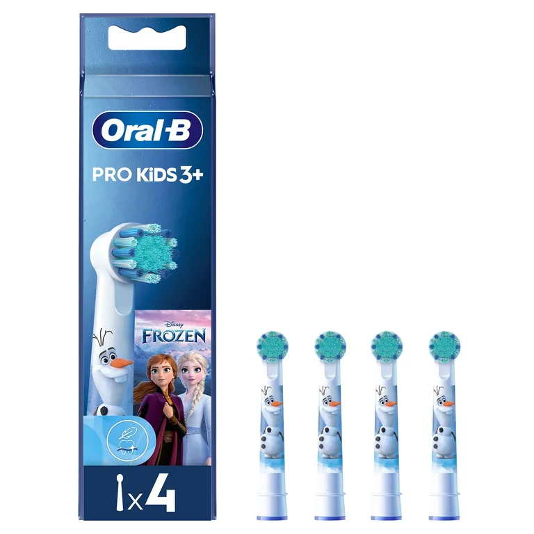 Oral-B PRO Kids Toothbrush Head, Featuring Disney Frozen for Ages 3+, Pack of 4