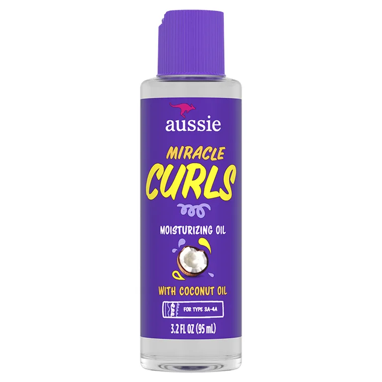 Aussie Work That Curl Oil Lightweight Oil 100ml. Multi-Tasking Hair Serum for Curly Hair