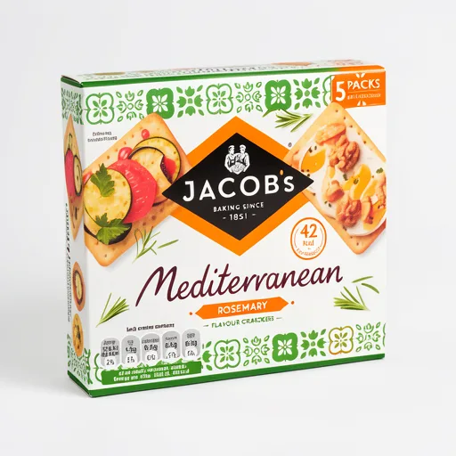 Jacob's Mediterranean Rosemary Crackers Multipack 5 x 38g, 190g