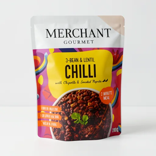 Merchant Gourmet 3 Bean & Lentil Chilli 280g