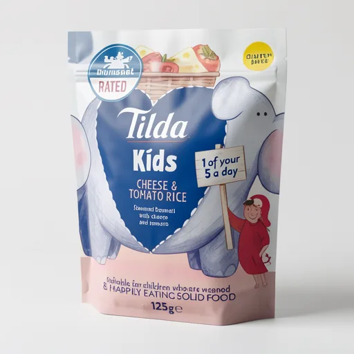 Tilda Kids Cheese & Tomato Rice 125g