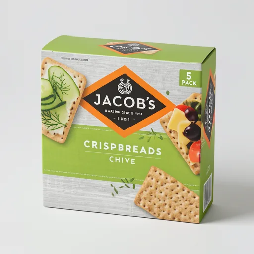 Jacob's Crispbreads Chive Crackers 5 Pack Multipack