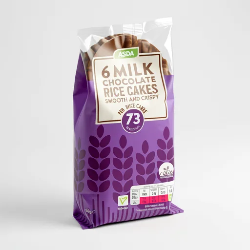 ASDA 6 Milk Chocolate Rice Cakes 90g