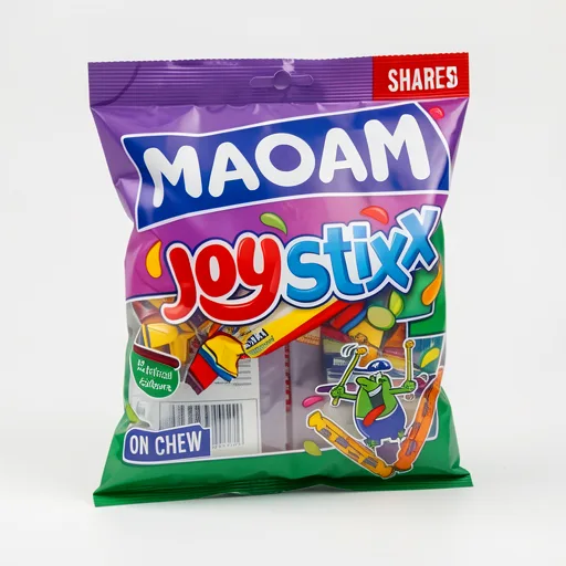 Maoam Joystixx Fruit & Cola Flavour Chewy Sweets Sharing Bag 140g
