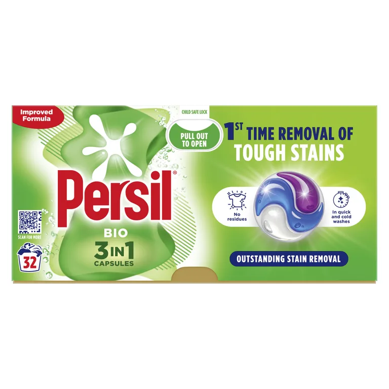 Persil 3-In-1 Bio Washing Capsules 15 Washes