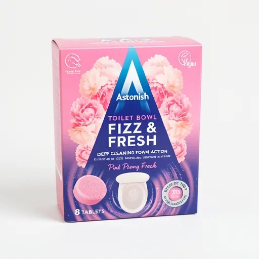 Astonish Toilet Bowl Fizz & Fresh Pink Peony Fresh Tablets 8 x 25g (200g)