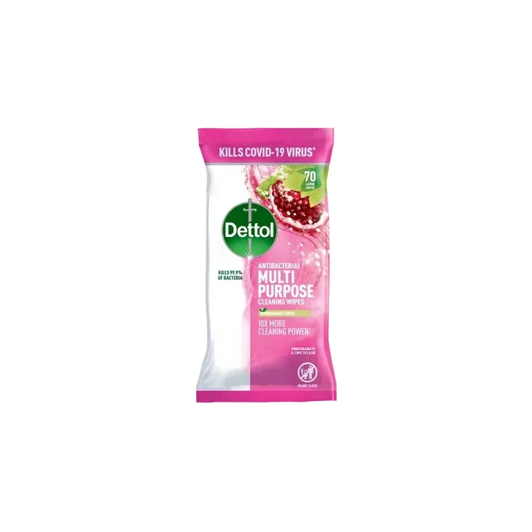 Dettol Pomegranate & Lime Splash Multi Purpose Wipes 72
