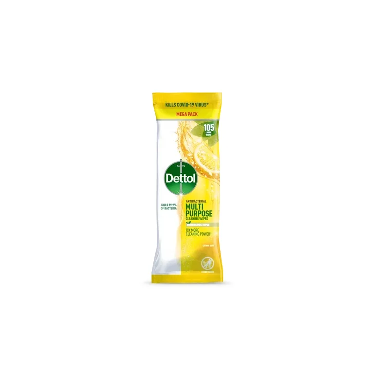 Dettol Multi Purpose Wipes Citrus Zest 72