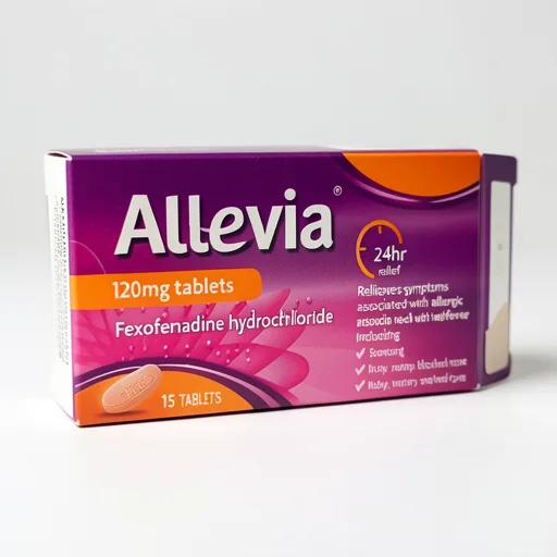 Allevia Hayfever & Allergy Relief- 120mg Fexofenadine – 15 Tablets