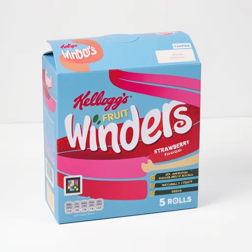 Kelloggs Fruit Winders Rolls Strawberry & Blackcurrent 5 Pack