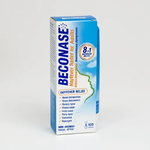 Beconase 8 in 1 Hayfever Relief Nasal Spray (100 Spray Bottle) - Long Lasting Effective Relief from Hayfever - Lasts Up to 24 Hours When Used Twice a Day