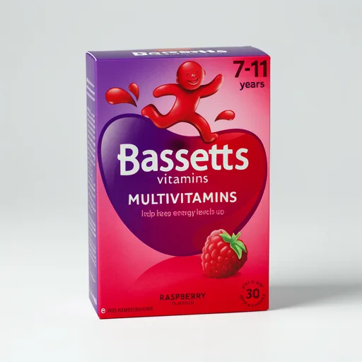 Bassetts Vitamins Multivitamins 7-11 Years 30 Gummies Raspberry Flavour
