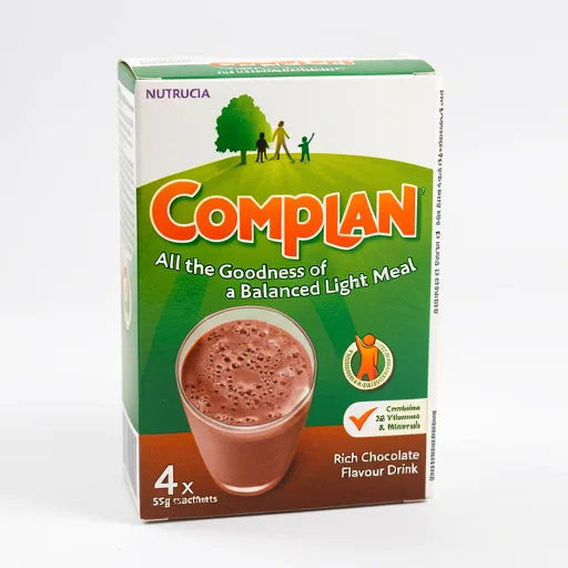 Complan Nutritional Drink Mix - Rich Chocolate Sachet 4 x 55g