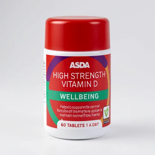 ASDA Wellbeing 1 a day High Strength Vitamin D 25μg 60 Tablets