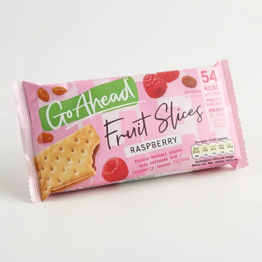 Go Ahead Raspberry Crispy Fruit Slices Snack Bars Multipack 4 x 43.6g, 174.4g