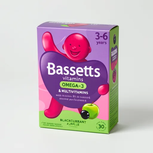 Bassetts 3-6 Multi Vitamins & Omega 3 Blackcurrant & Apple