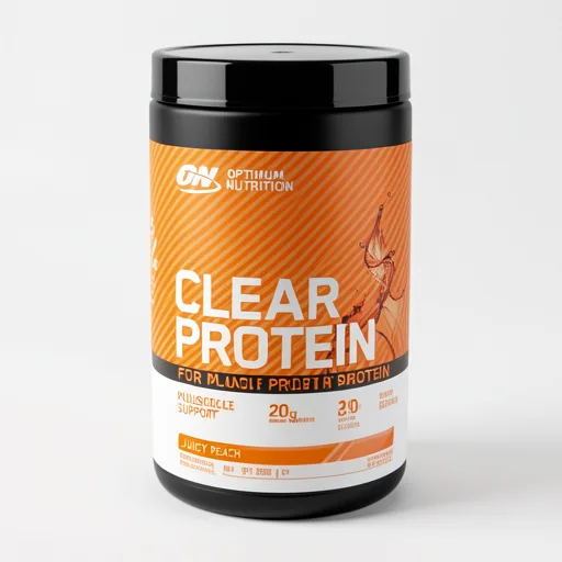 Optimum Nutrition Clear Protein Powder, 100% Plant Protein Isolate, Juicy Peach Flavour, 10 servings, 280g