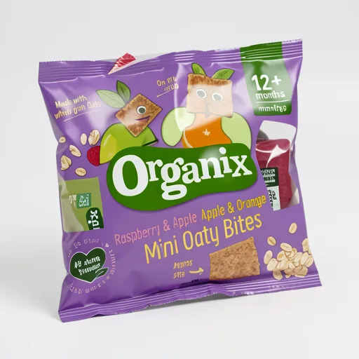 Organix Raspberry Apple & Orange Mini Oaty Bites 110g