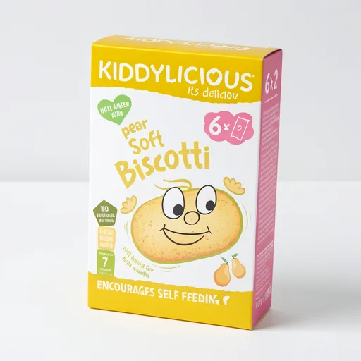 Kiddylicious Pear Soft Biscotti 7+ Months 6 x 20g (120g)