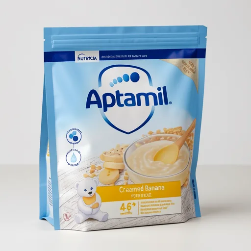 Aptamil Creamed Banana Porridge Baby Cereal 4-6+ Months