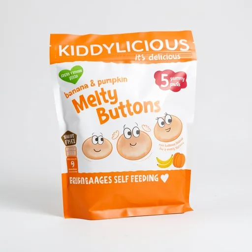 Kiddylicious Buttons Banana & Pumpkin 30G