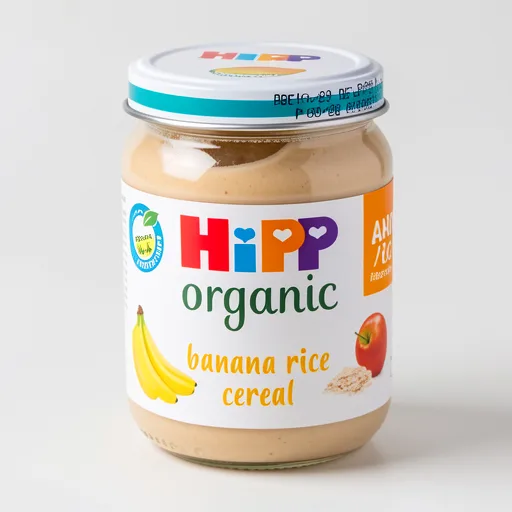 HiPP Organic Banana Rice Cereal Baby Food Jar 6+ Months 125g