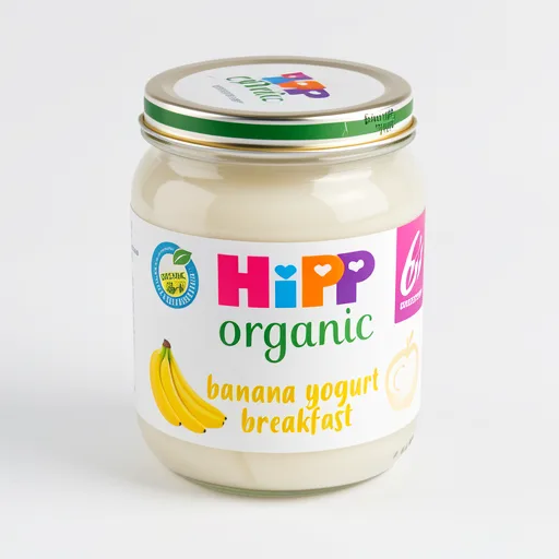 HiPP Banana Yogurt Breakfast Baby Food Jar 6+ Months 125g
