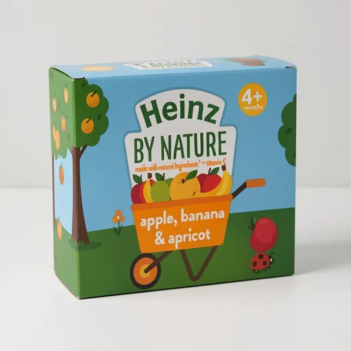 Heinz By Nature Apple, Banana & Apricot 6+ Months 4 x 100g