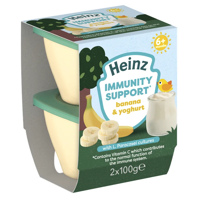 Heinz Immunity Support Banana and Yoghurt Pot 6m+ 2 x 100g