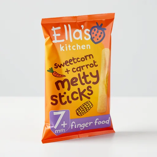 Ella's Kitchen Sweetcorn + Carrot Melty Sticks 7+ Months 16g