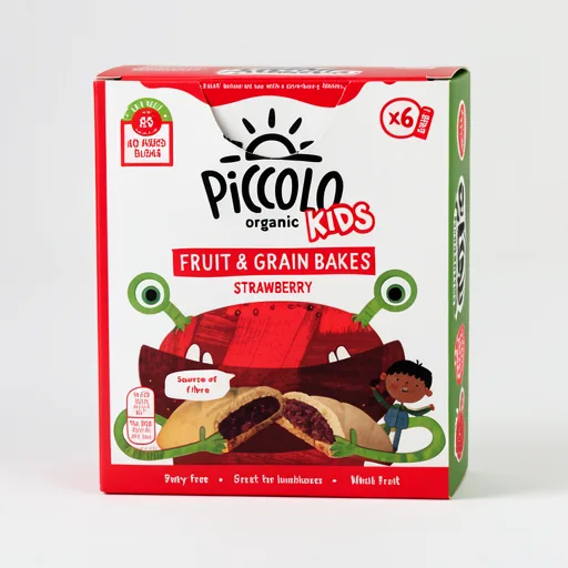 Piccolo Organic Kids Fruit & Grain Strawberry 6 X 22G