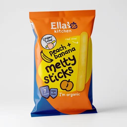 Ella's Kitchen Peach + Banana Melty Sticks from 7 Months 16g