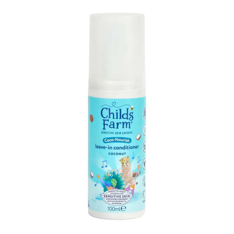 Childs Farm Coco-Nourish Coconut Leave-in Conditioner 100ml, Kids Dry Curly Hair Spray