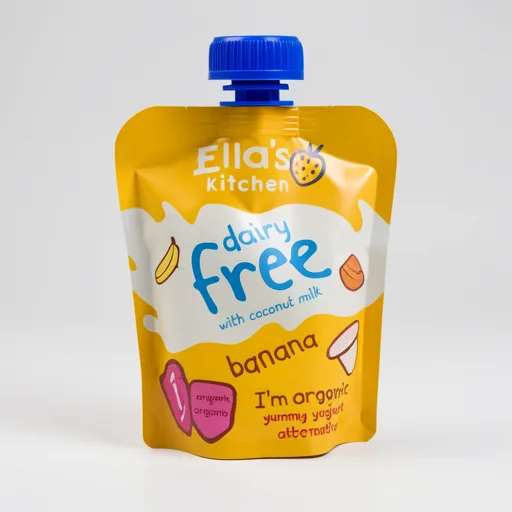 Ella's Kitchen Dairy Free Coconut Milk Banana & Apple Yogurt 6+Mth 90G