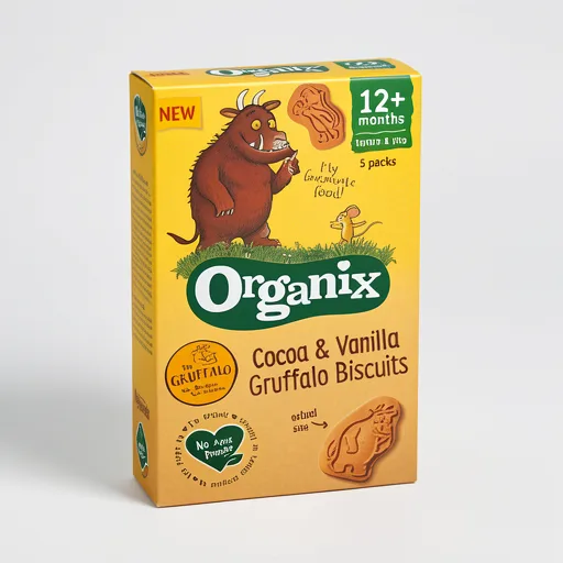 Organix Cocoa & Vanilla Gruffalo Biscuits 5X20g