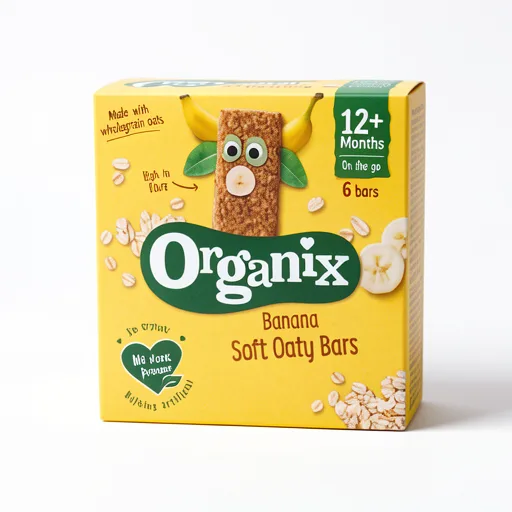 Organix Banana Soft Oaty Bars 12+ Months 6x23g