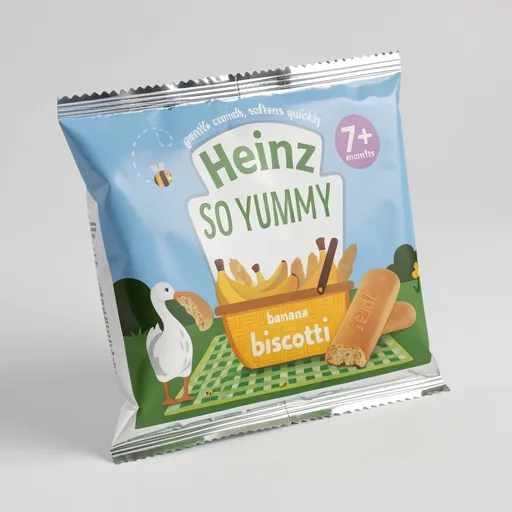 Heinz Banana Biscotti Baby Food Snacks 7+ Months 60g