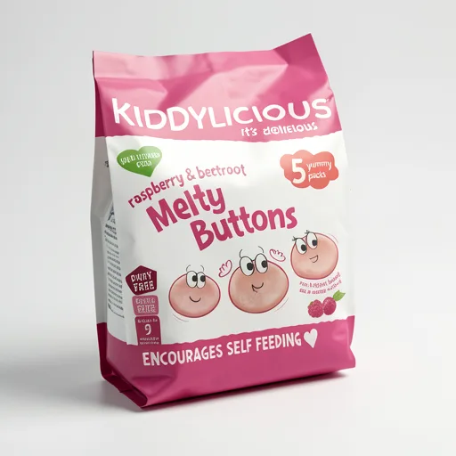 Kiddylicious Buttons Raspberry & Beetroot 30G