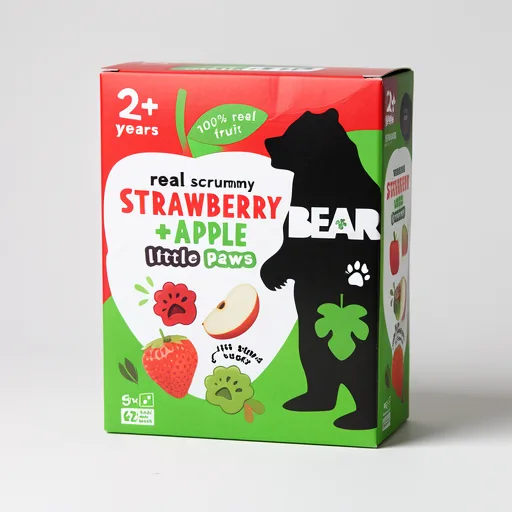 BEAR Little Paws Strawberry and Apple 2+ years 5x20g