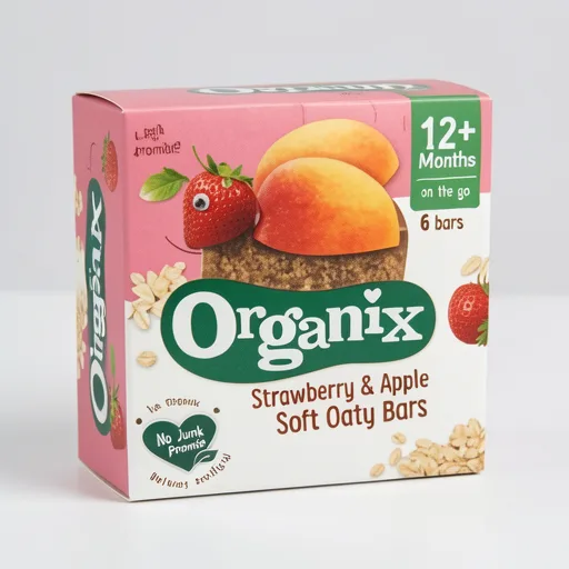Organix Strawberry & Apple Soft Oaty Bars