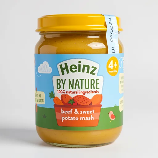 Heinz Beef & Sweet Potato Mash Baby Food Jar 120g